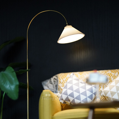 6分bjd娃用Blythe迷你娃屋兵人道具微缩场景落地钓鱼灯模型