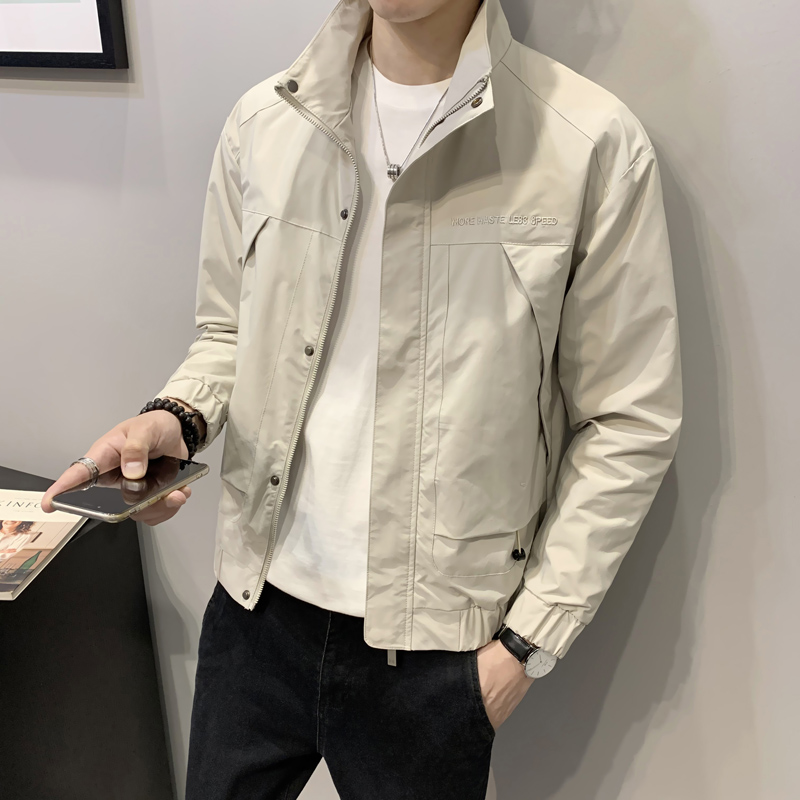 seabass立领夹克男韩版潮流休闲外套新款帅气棒球服秋季轻熟男装