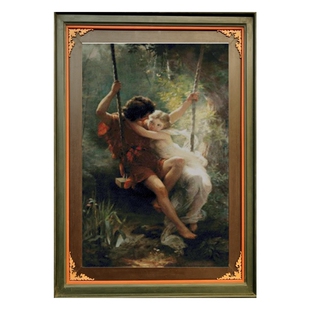 十字绣套件 DIY刺绣工具包 可选印花手工saga春天时光 人物油画