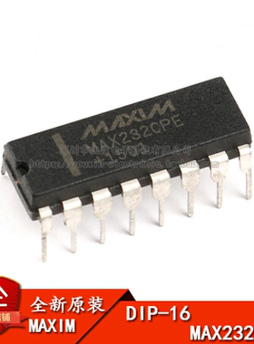 原装正品 直插 MAX232CPE+ DIP-16 RS232 线路驱动器/接收器芯片