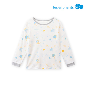 丽婴房宝宝秋衣 男女童儿童内衣上衣 纯棉柔软幼儿棉毛衫睡衣春秋