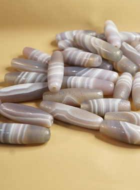 西亚几十年天然玛瑙天珠配珠一物一拍E总