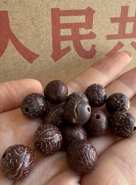 出口创汇期老库存几十年菩提珠子凤眼珠子单颗DIY老珠子配珠