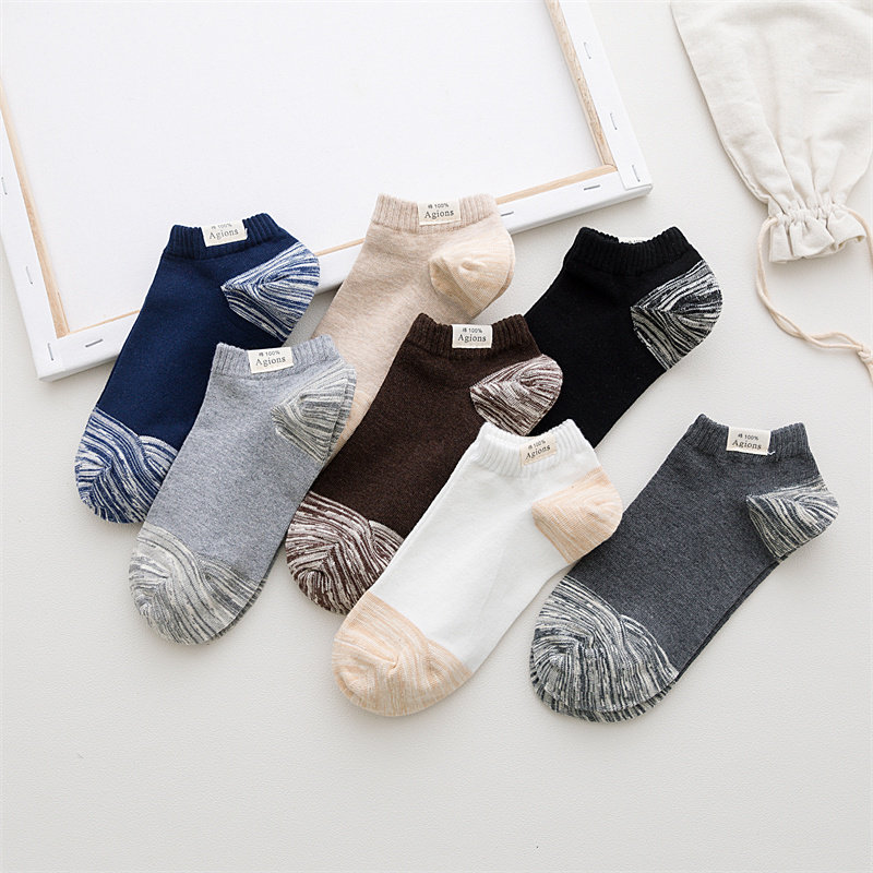纯棉船袜男夏季防臭布标短袜吸汗并线后跟拼色诸暨袜子潮流ins风,女士内衣/男士内衣/家居服,船袜,淘宝优惠券,粉丝福利购,淘宝优惠卷