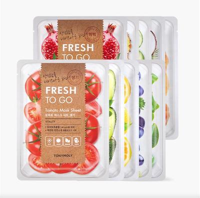 韩国新款上市贴片式优质抗皱直邮tonymoly托尼魅力果蔬系列面膜