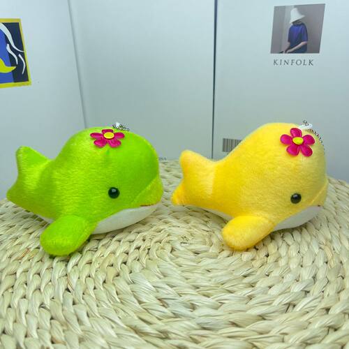 海洋动物小海豚毛绒玩具海豚挂件小鲸鱼玩偶公仔海洋馆娃娃机迷你
