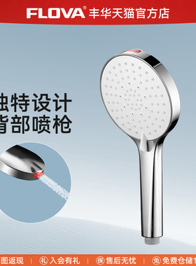 FLOVA丰华卫浴 手持花洒背带喷枪黑色通用单头喷头莲蓬头淋浴