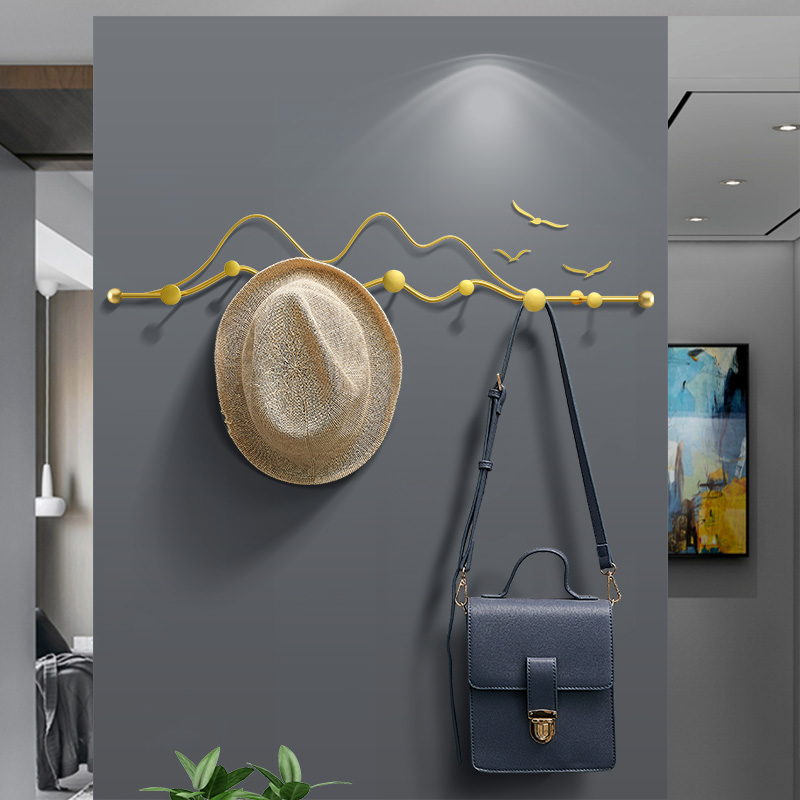 入户门衣帽挂衣钩进门口玄关挂衣架墙上壁挂免打孔创意高级挂衣区