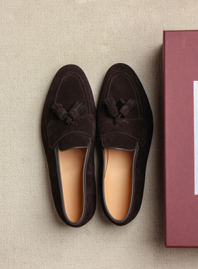 雅生AXEN软结构比利时乐福鞋英国EG184 Portland同款薄皮底橡胶掌