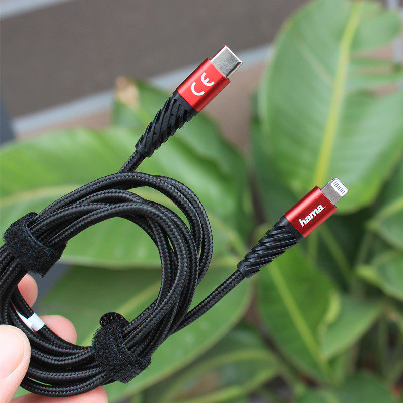 5米长编织pd快充线 德国hama c94 mfi认证线 适用于苹果12 13 14 pro