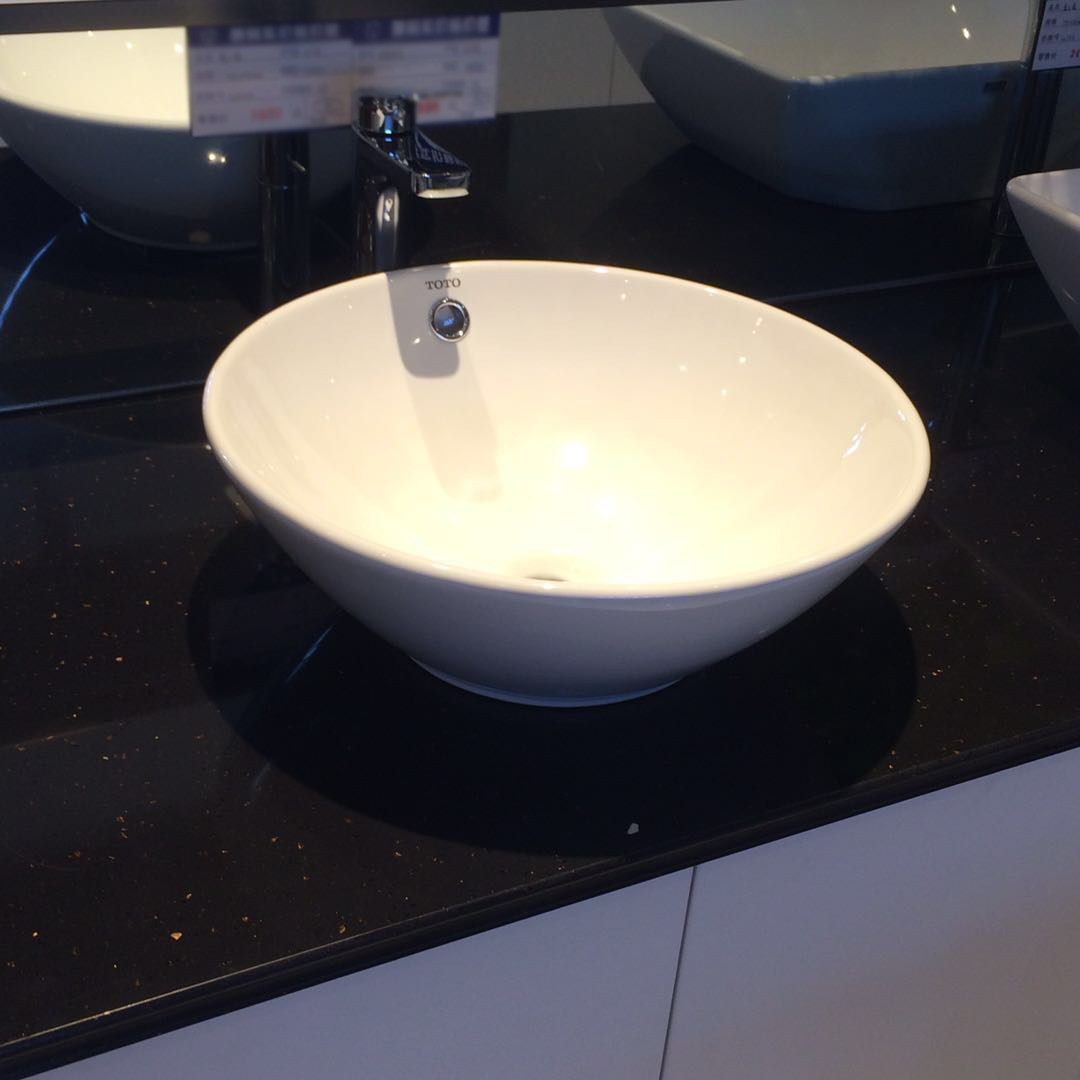 toto家用桌台上盆lw523b宾馆酒店会所陶瓷洗脸盆小户型简约洗手盆