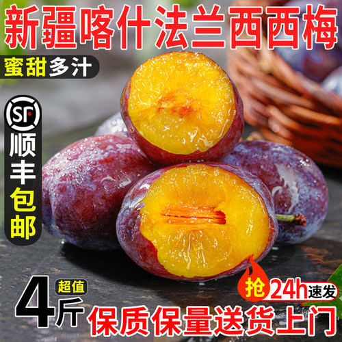 新疆法兰西西梅蜜甜多汁顺丰空运