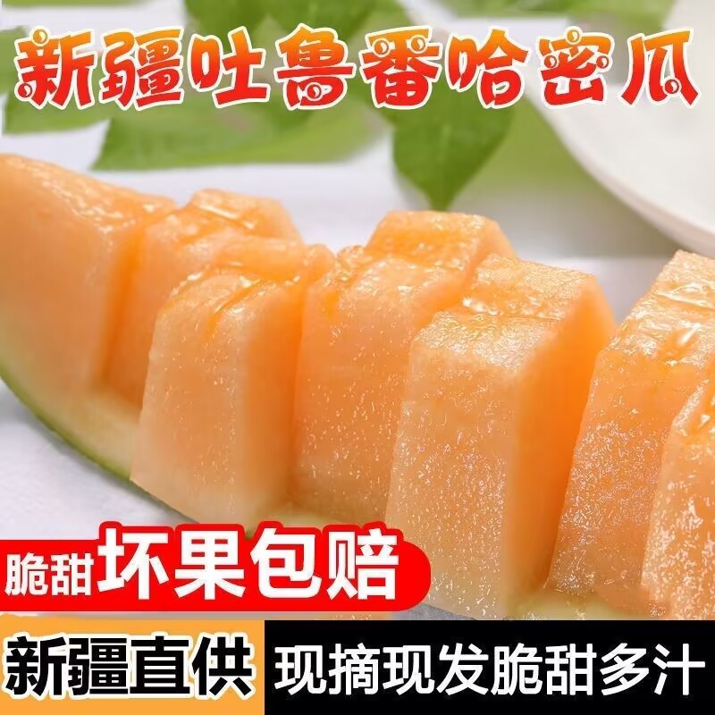 新疆哈密瓜新鲜夏季水果整箱吐鲁番直发西州蜜25号脆甜10斤包邮-封面