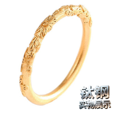 新款古法紫荆花戒指ring女戒女高