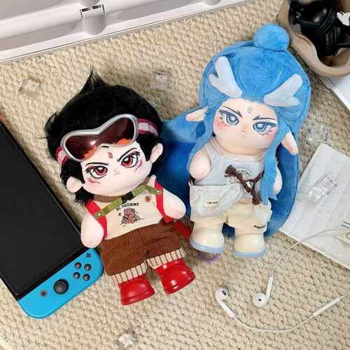 现货原创哪吒正版之魔童闹海属性敖哪吒20cm棉花娃娃周边玩偶礼物
