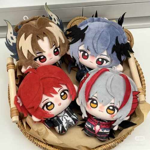 明日方舟10cm印花努努毛绒挂件维什戴尔同人玩偶逻各斯公仔