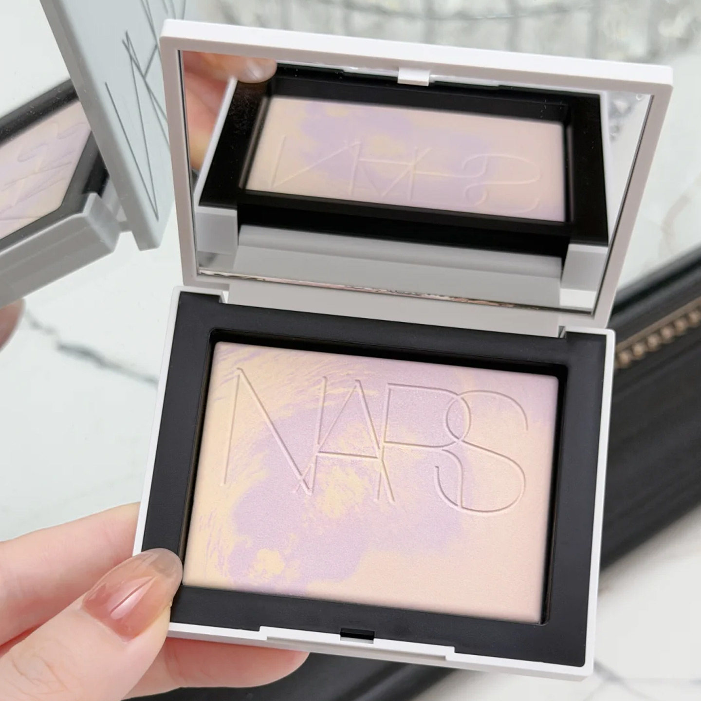 专柜Nars/纳斯2026年夏季限定星河紫大白饼10g控油定妆蜜粉饼正品