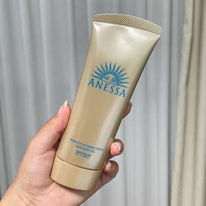 现货 ANESSA安热沙小金管脸部防晒霜90g专用隔离乳耐晒保湿防水汗