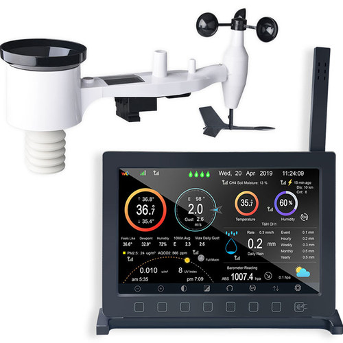 misol 气象站 风速风向雨量温度湿度气压光照wifi