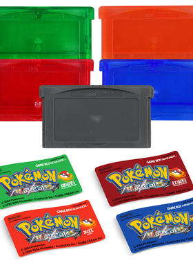 任天堂GBA游戏卡 Chisflash 外壳Gameboy Advance游戏替换壳贴纸