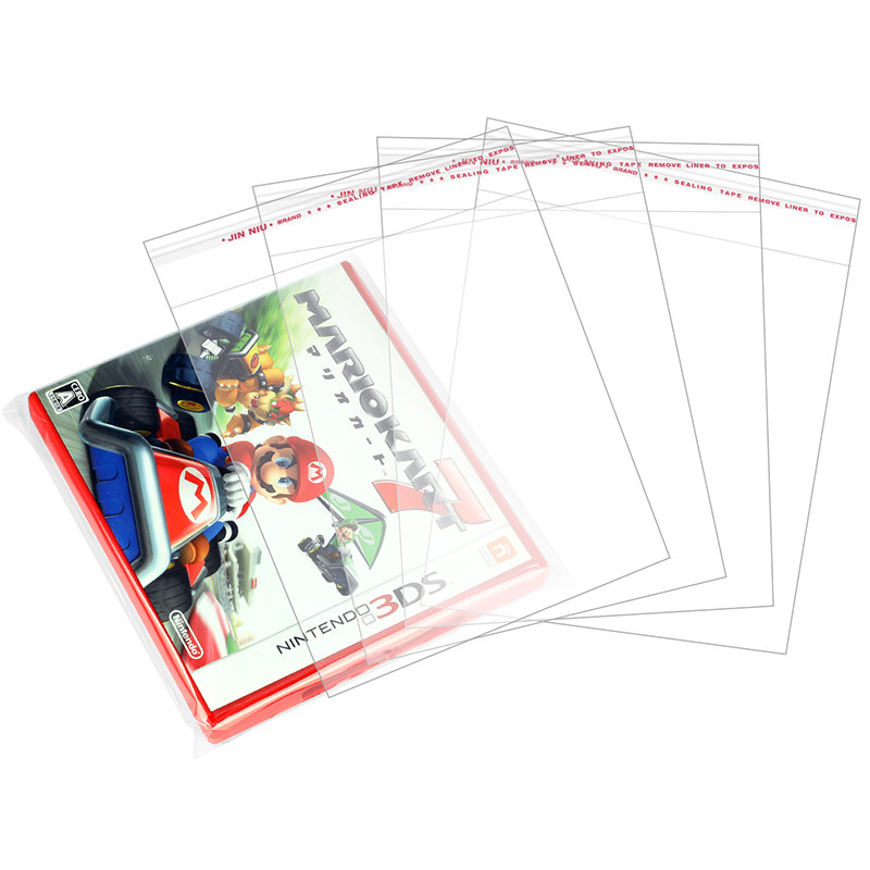 3DS 日版美版彩盒保护袋 OPP袋防尘套 外壳透明防尘塑料套塑料袋