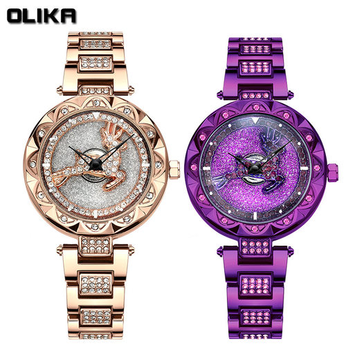 olika时来运转小鹿防水女表