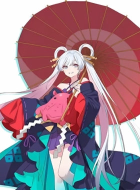 超时空辉夜姬cos伞月见八千代