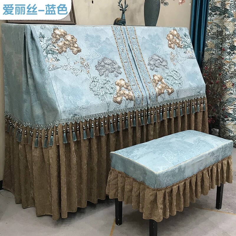 美式高端浮雕复古防尘钢琴罩全包轻奢高档钢琴套全罩琴钢琴布套罩