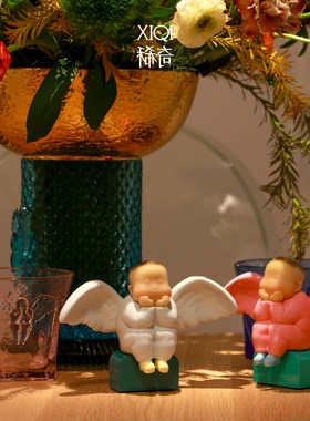 稀奇艺术《天使比比》华彩杯组合装可爱多巴胺雕塑摆件创意礼品