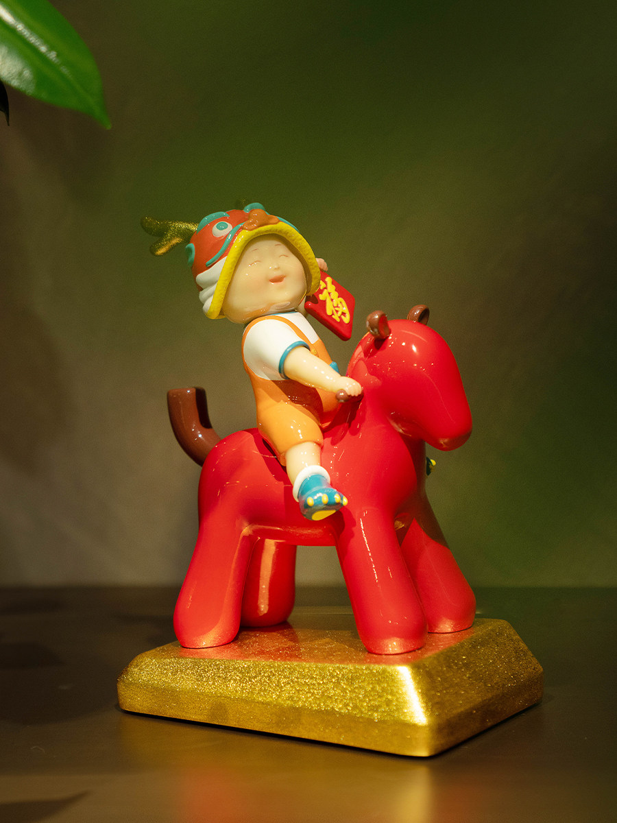 이상한 예술 즉각 떠오르는 용 데스크탑 아트 장식품 용의 해 장식품 생일 선물 새해 선물