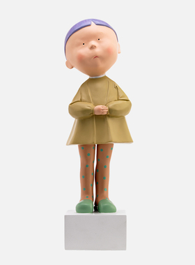 稀奇限量版玻璃钢懂了可爱风雕塑