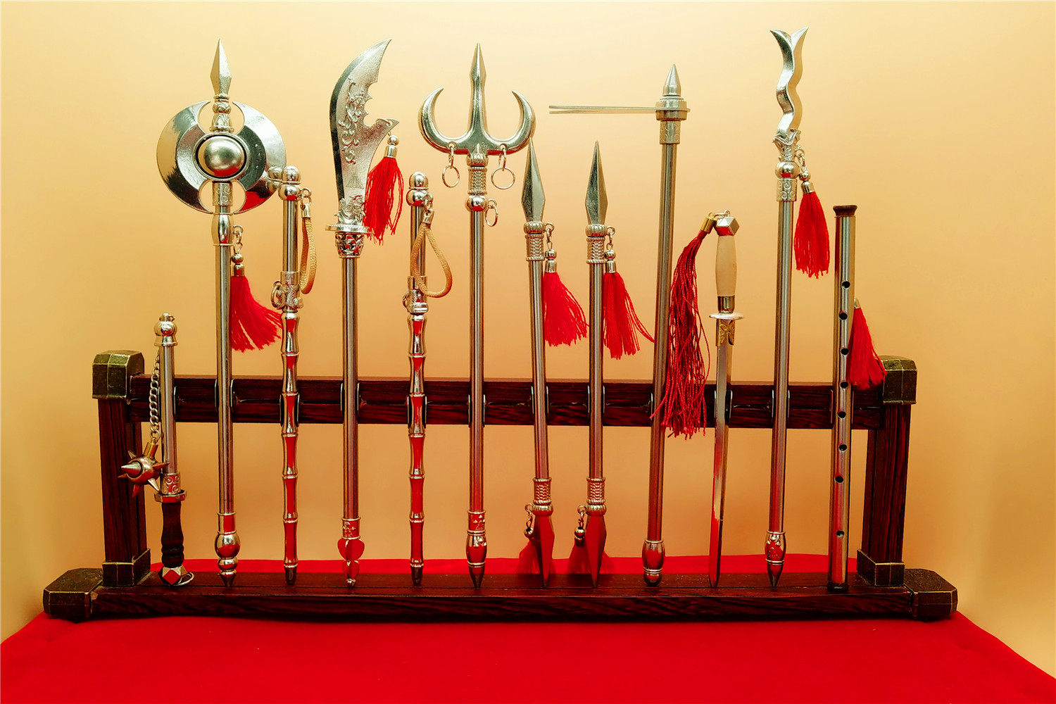 水浒套装 兵人兵器  林冲 关胜 公孙胜 鲁智深 吕方 秦明 李逵