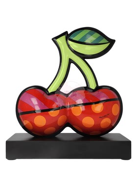 德国 Goebel 进口 Romero Britto 陶瓷 Cherries 摆件装饰品 礼品