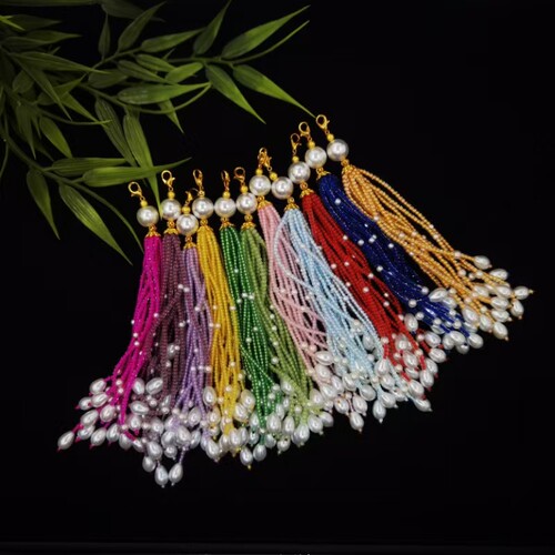 流苏穗子古风汉服串珠多色穗子diy手链项链古风璎珞压襟配件