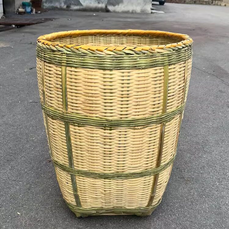 湖南特产纯手工编织竹匾竹篮竹筐篓竹制品箩筐超市陈列