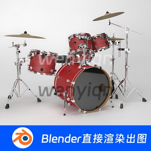 架子鼓音乐爵士鼓Blender模型1089