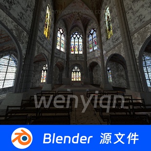 豪华宫殿城堡礼堂罗马皇宫圣殿教堂Blender场景模型2516