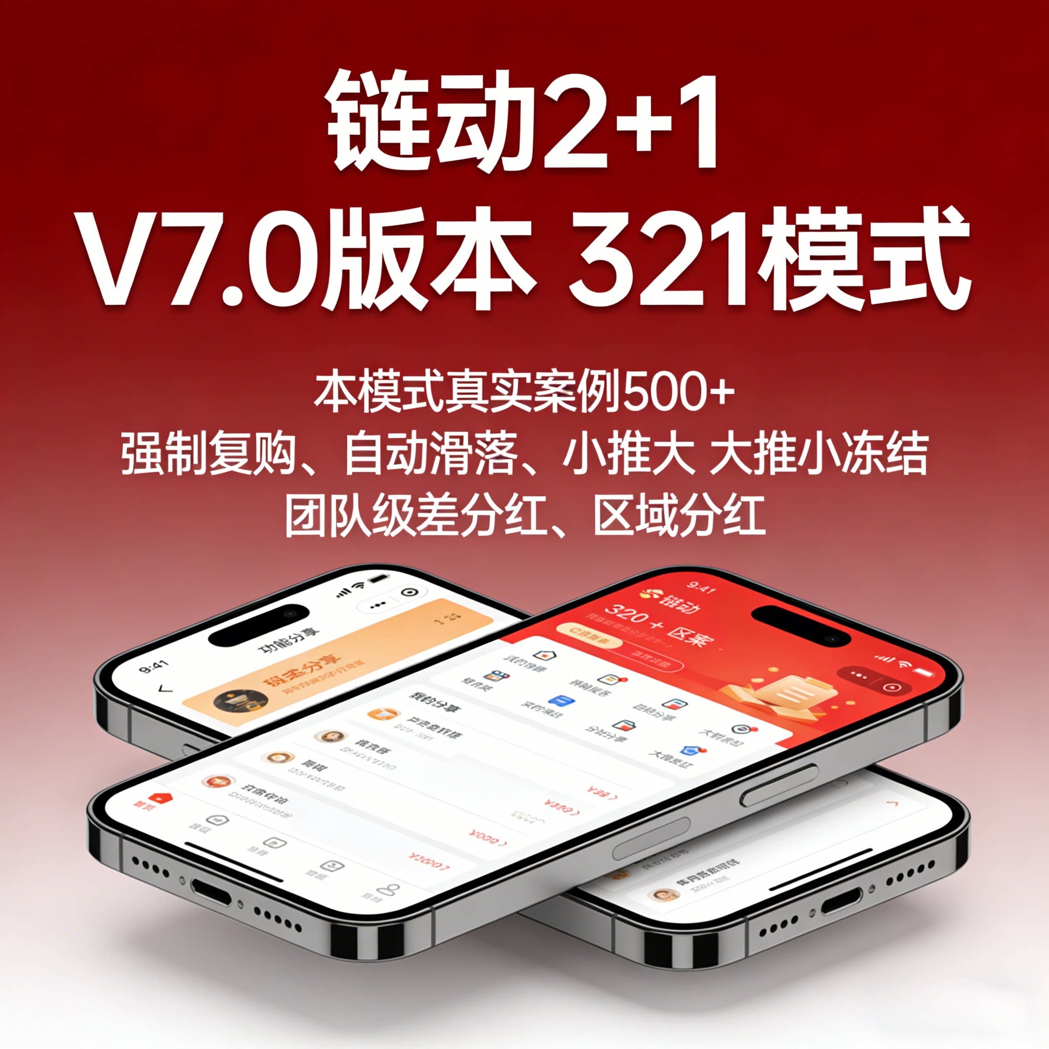 链动2+1商城321模式推三反一消费全返级差分红小程序app源码搭建
