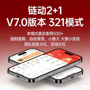 链动2+1商城321模式推三反一消费全返级差分红小程序app源码搭建