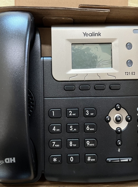 八九成新 Yealink亿联IP电话机 SIP-T21E2/SIP-T19E2 高清音质
