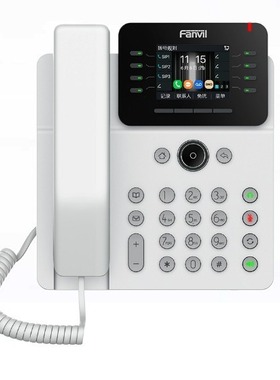 Fanvil方位 V62G/V62W 千兆WiFi彩屏IP网络话机无线黑白色SIP话机