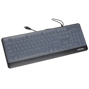 适用联想KM102键盘膜惠普CS500台式有线无线键盘保护套降噪静音硅胶台式电脑键盘ERAZER R117防水防尘按键罩