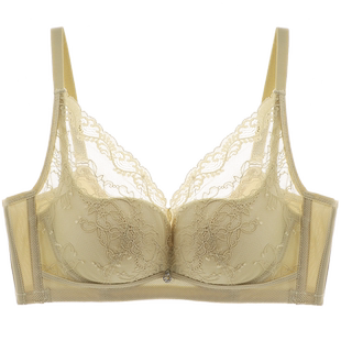 【小胸显大】依曼丽内衣女夏季薄款性感法式蕾丝文胸上托聚拢胸罩