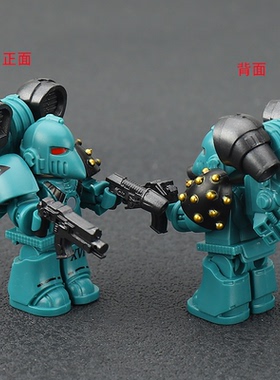 适用乐高荷鲁斯之子MK6星际战士积木人仔战锤40k跳跃背包拼装玩具