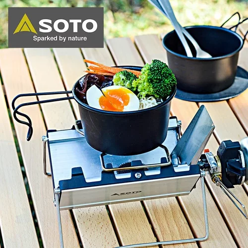 SOTO ST320气罐卡式炉 防风隔热 轻巧便携户外露营
