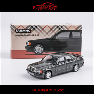TW现货Tarmac Works 1:64 BENZ奔驰190E 2.3-16黑色 合金汽车模型