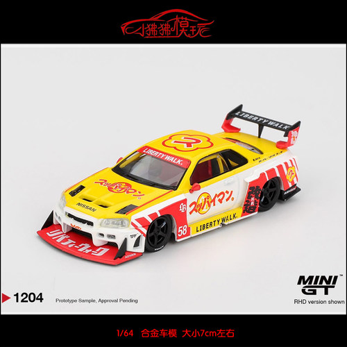 MINIGTLB日产尼桑GTRER34车模