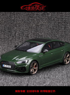 现货GT Spirit 限量版1:18奥迪RS5 SPORTBACK绿色 树脂汽车模型