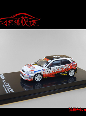 TW 现货Tarmac Works 1:64本田 思域TYPE R EK9 77#赛车 汽车模型