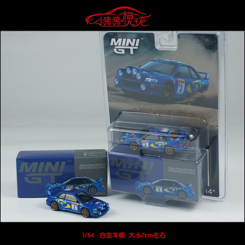 MINIGT斯巴鲁翼豹WRC98汽车模型